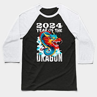 Chinese Lunar New Year of The Dragon 2024 - Happy New Year 2024 Baseball T-Shirt